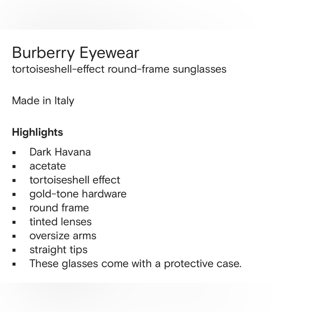 BURBERRY Eyewear tortoiseshell-effect round-frame Sunglasses - Picture 7 of 7